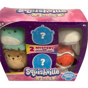 Squishville Mini Sealife Squad 6 pack of 2" Squishmallow Figures